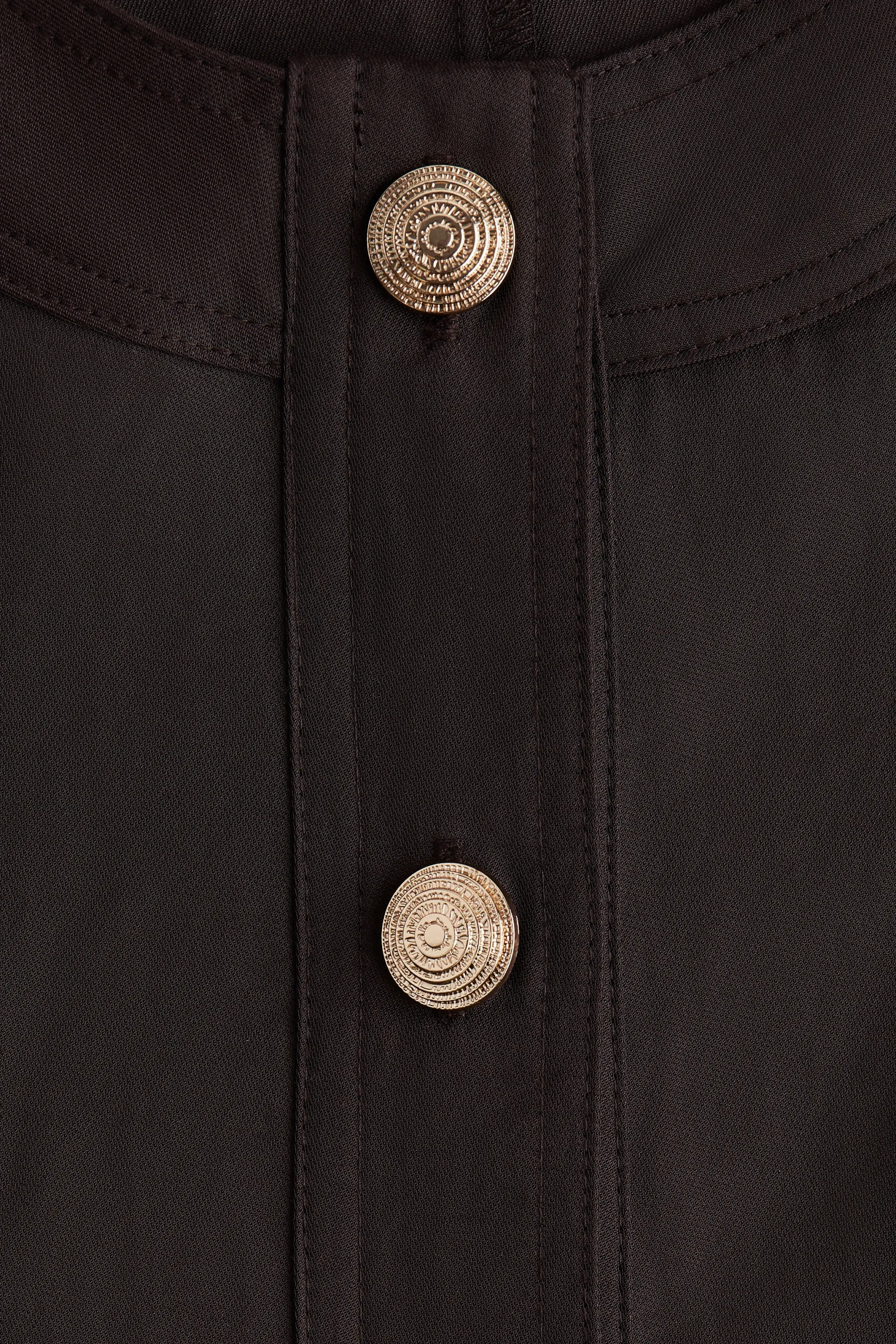Robe droite - Marron foncé