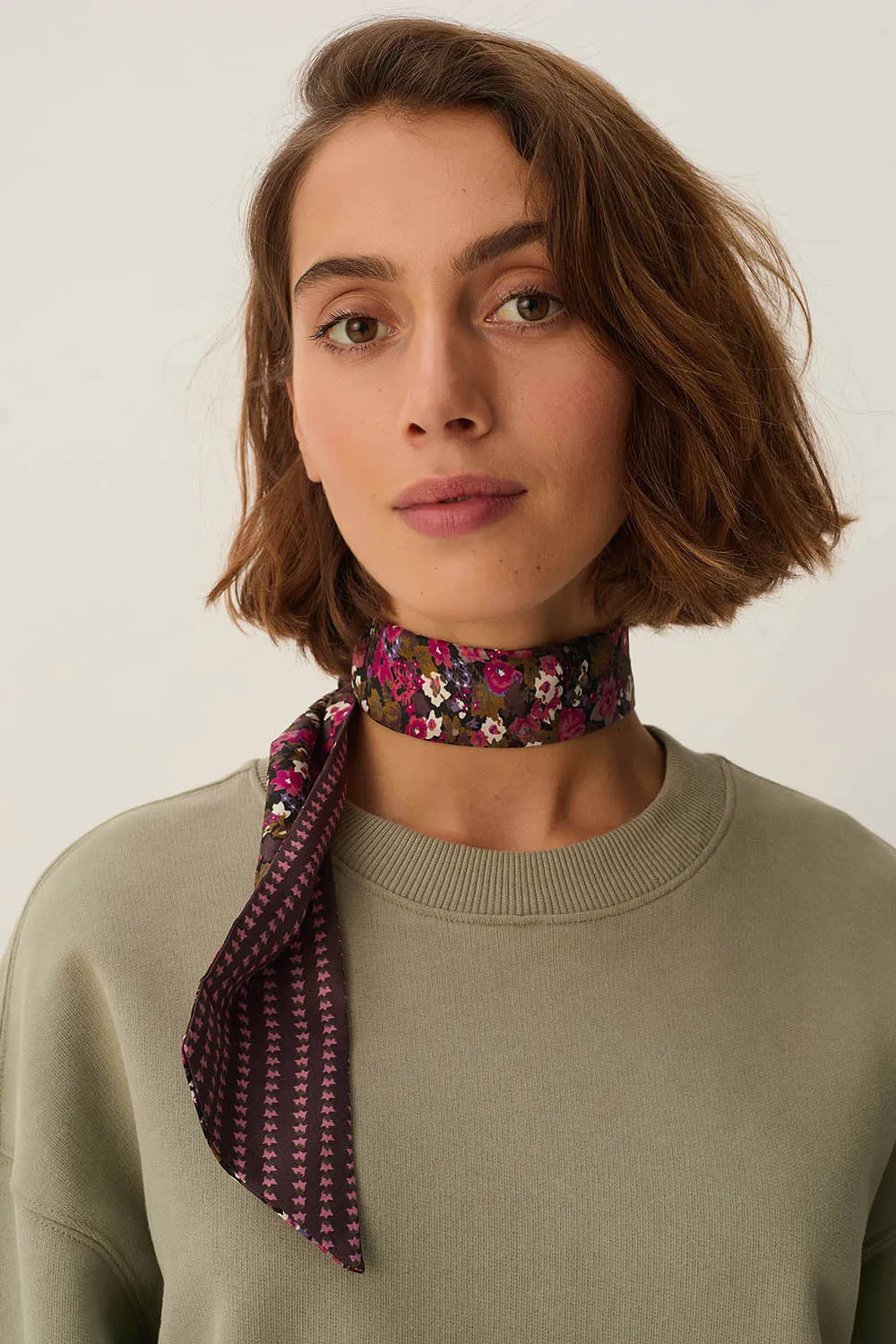 Bandeau de soie Nyny Darjeeling