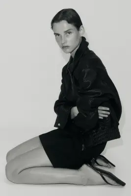 Jupe taille haute - Noir — photo 3