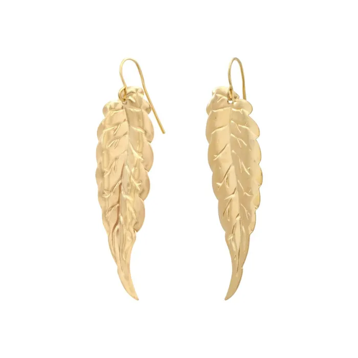 Boucles d'oreilles Feuille Suzanne