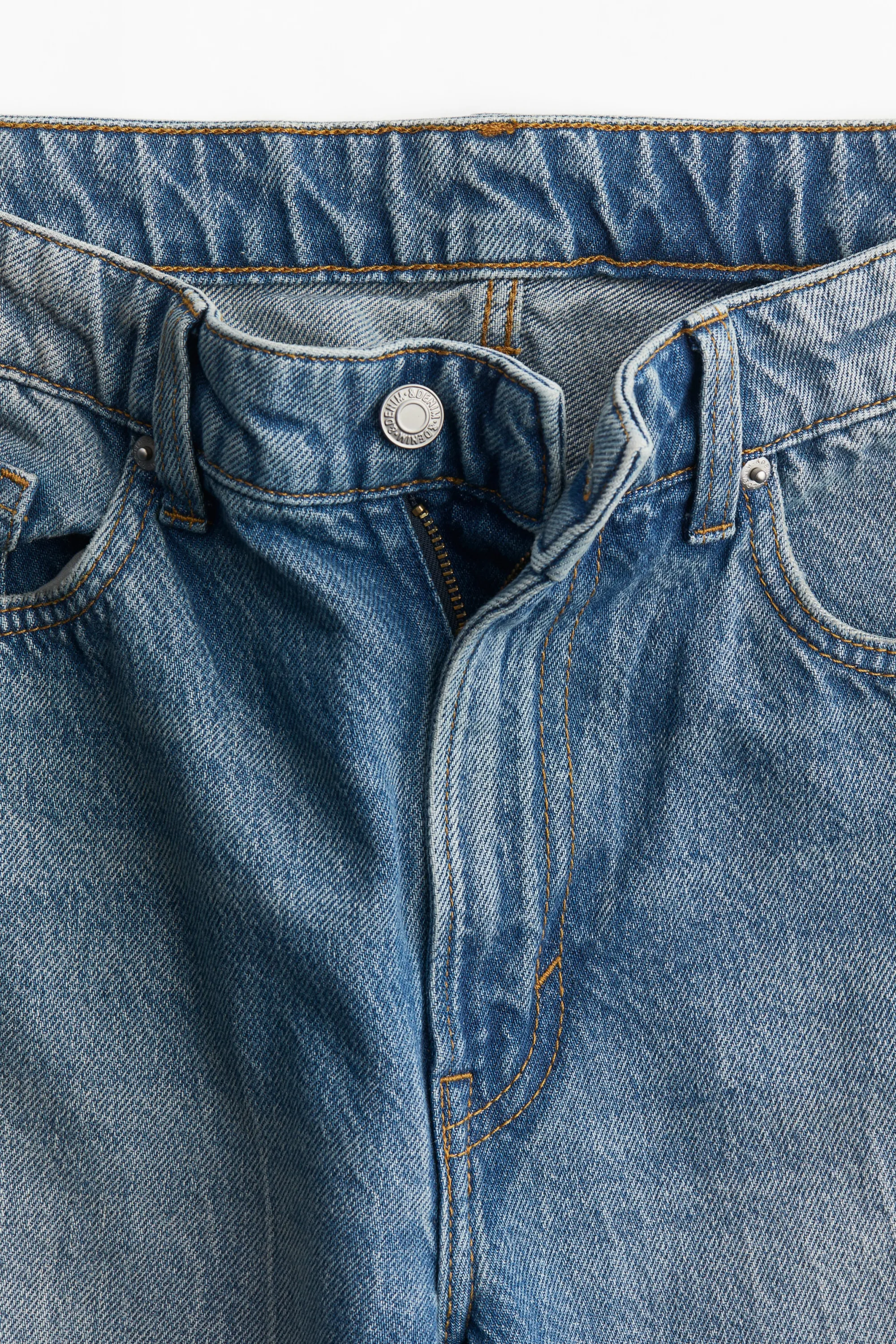 Baggy Bootcut Regular Jeans - Bleu denim