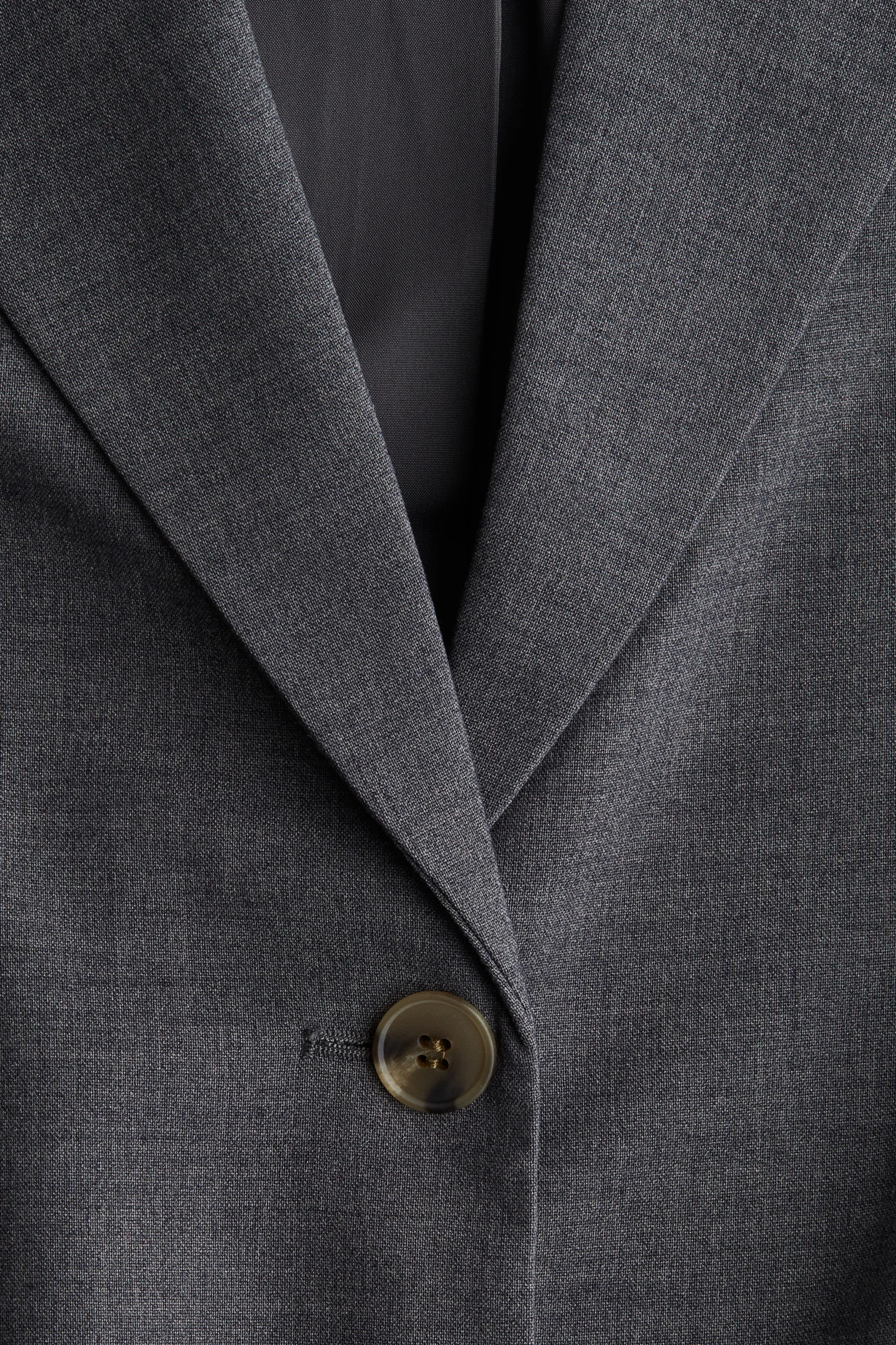 Blazer long - Gris foncé