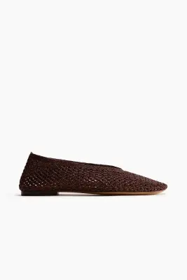 Ballerines tressées - Marron foncé — photo 1