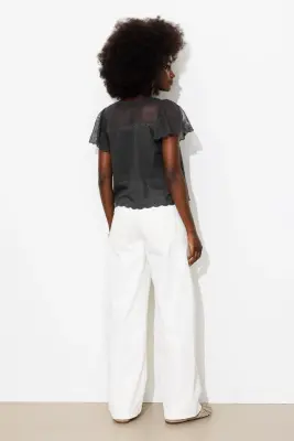 Blouse brodée Femme — photo 4