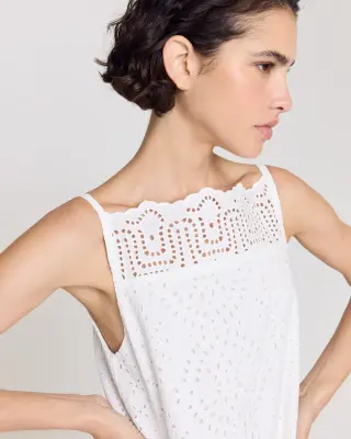 Robe Nerida blanc naturel — photo 2