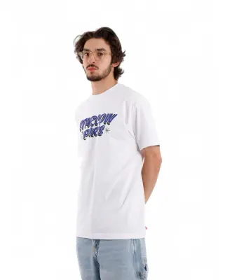 x With Vivid Color Deck Tee White Blue — photo 4