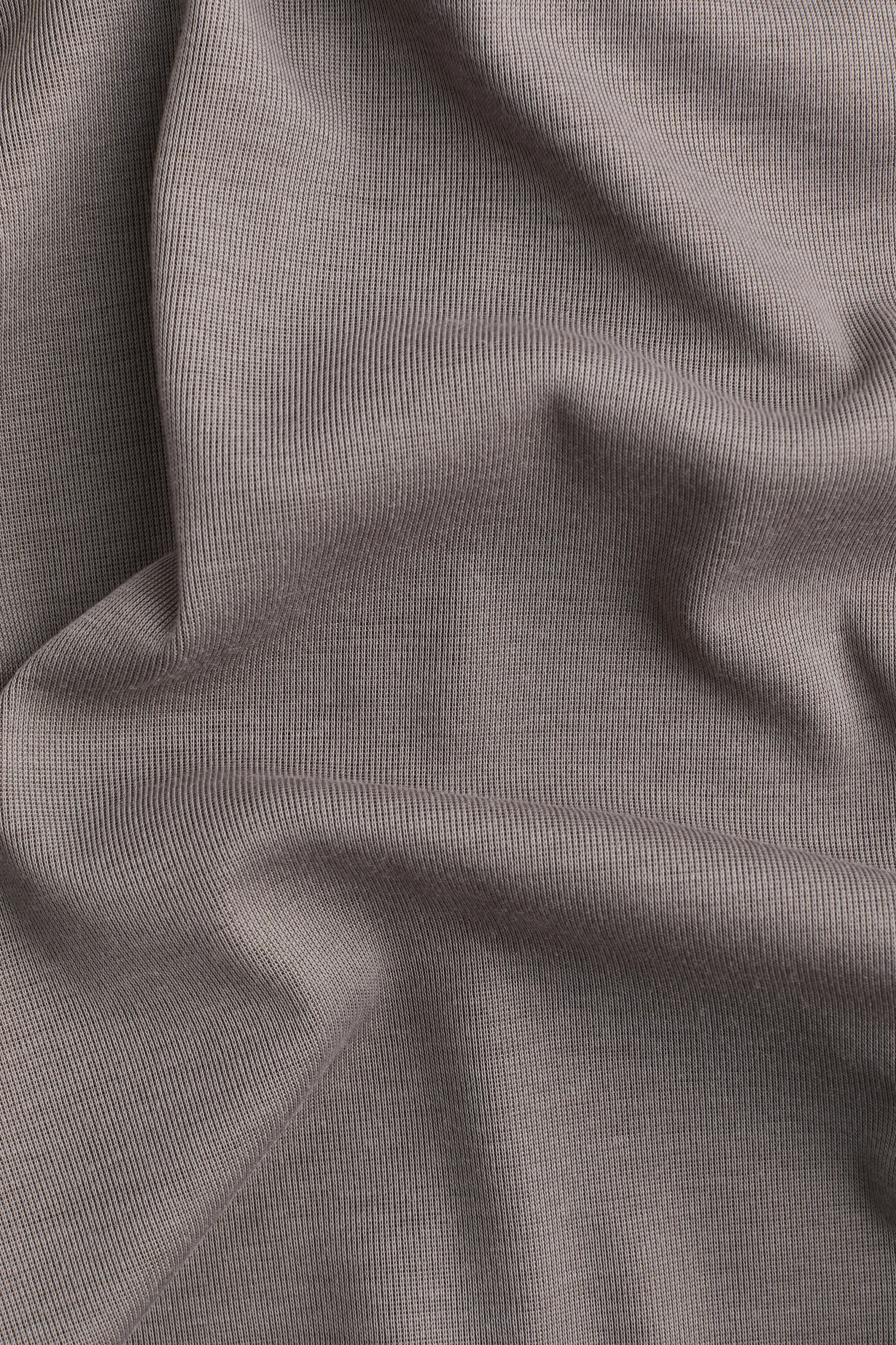 Robe épaules nues avec bord replié - Gris