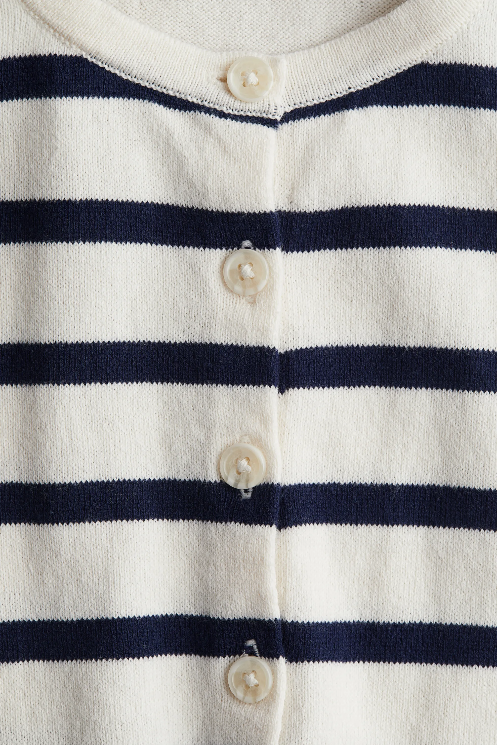 Gilet en coton - Blanc/bleu marine