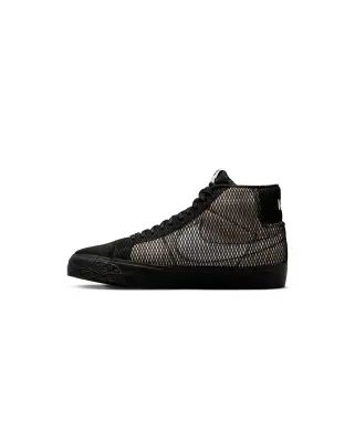 SB Zoom Blazer Mid Prm White Black — photo 3