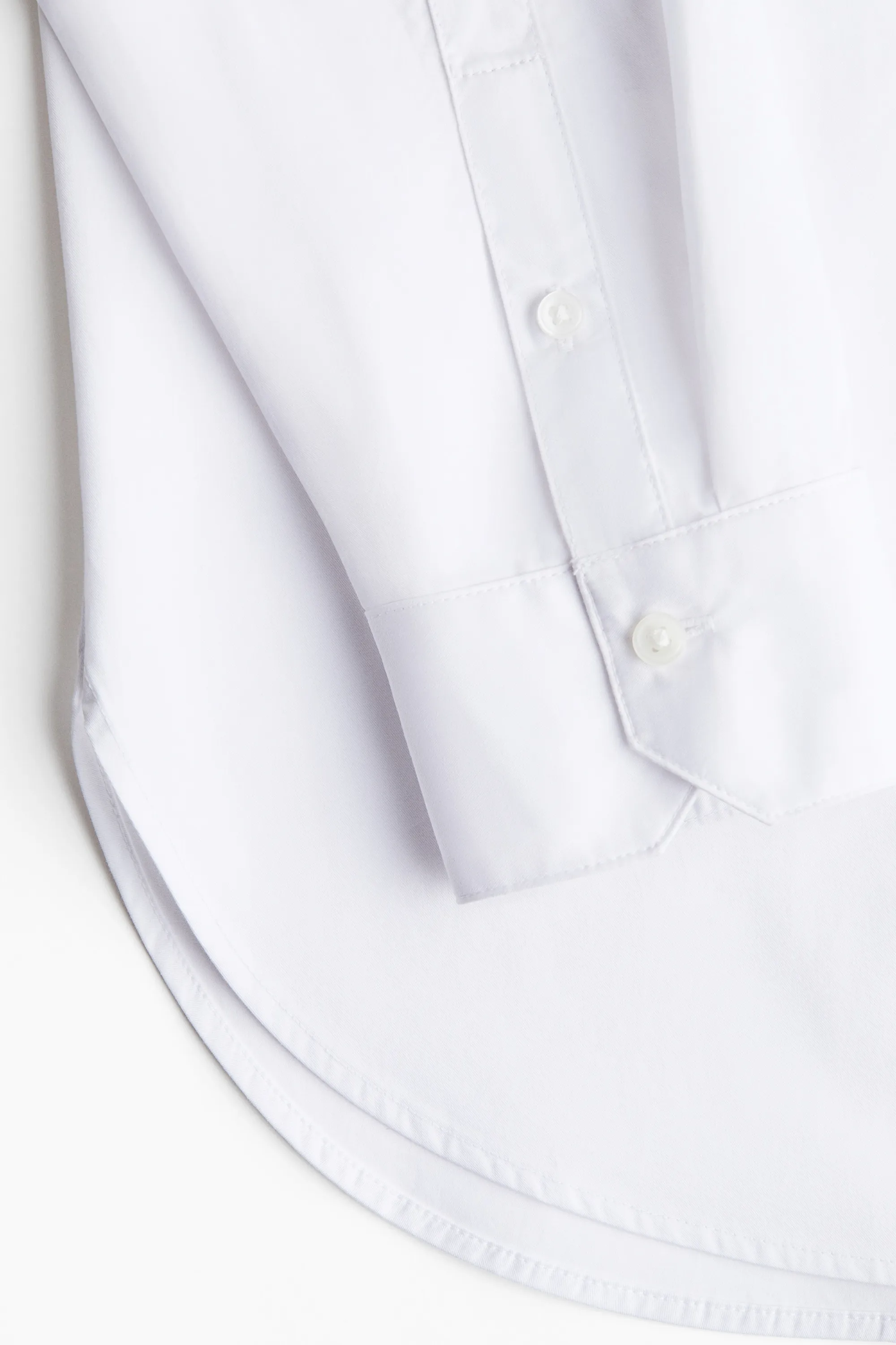 Chemise oversize en coton - Blanc