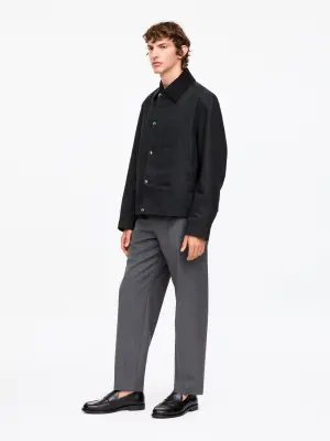 Veste cirée courte - Noir — photo 2