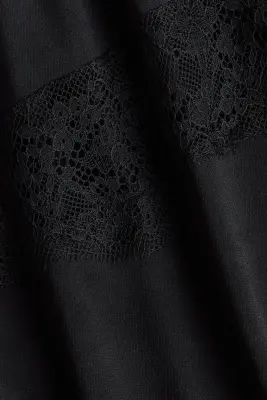 MAMA Robe avec dentelle - Noir — photo 3