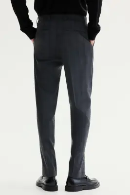 Pantalon de costume Slim Fit - Gris foncé/carreaux — photo 3