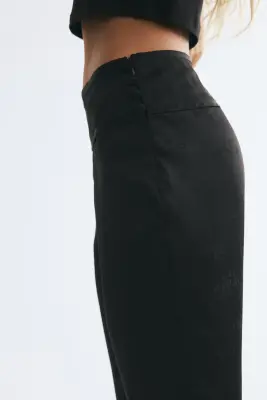 Pantalon en tissu jacquard - Noir — photo 3