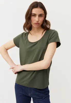Le t-shirt Tencel - Kaki — photo 1