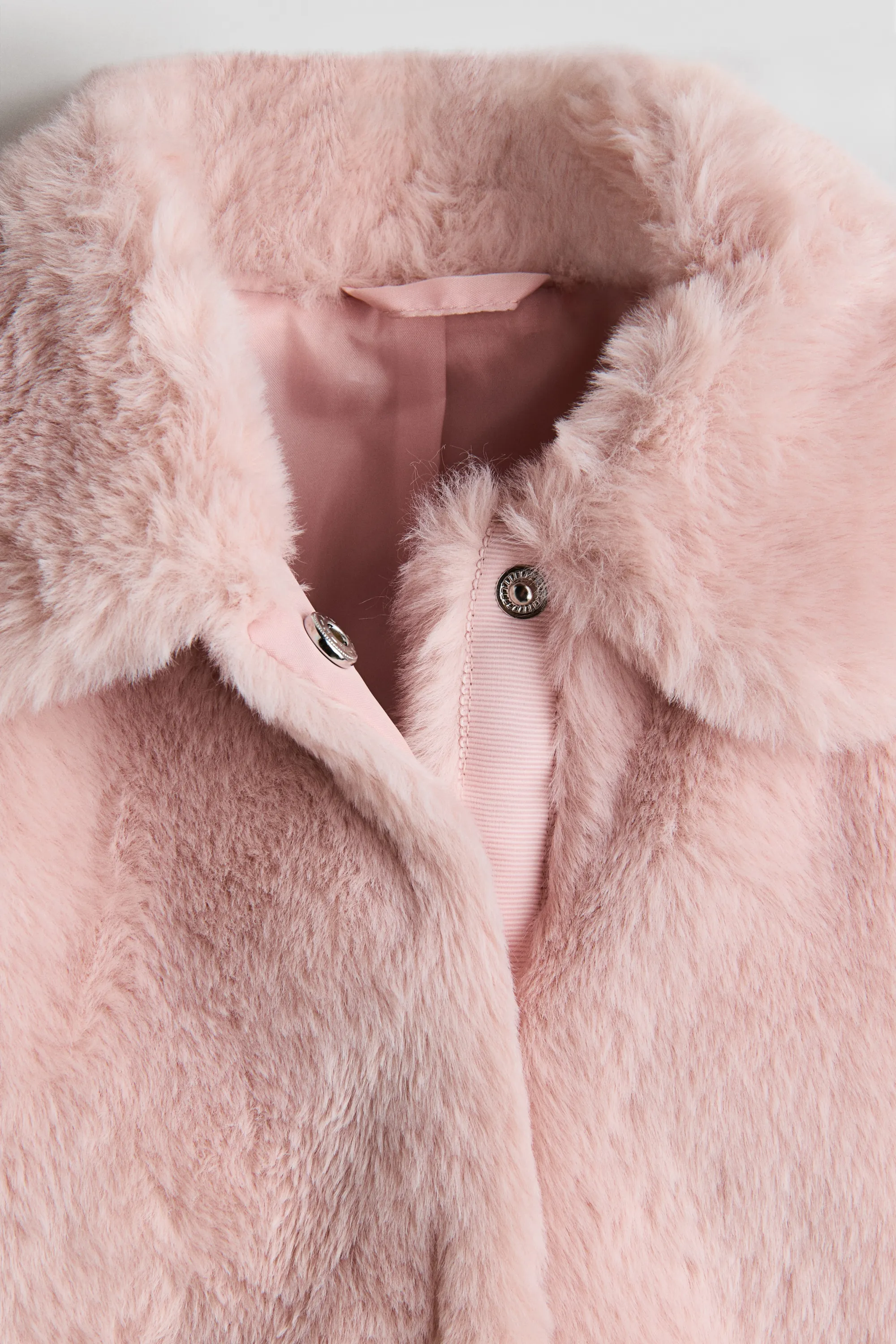 Veste duveteuse - Rose clair