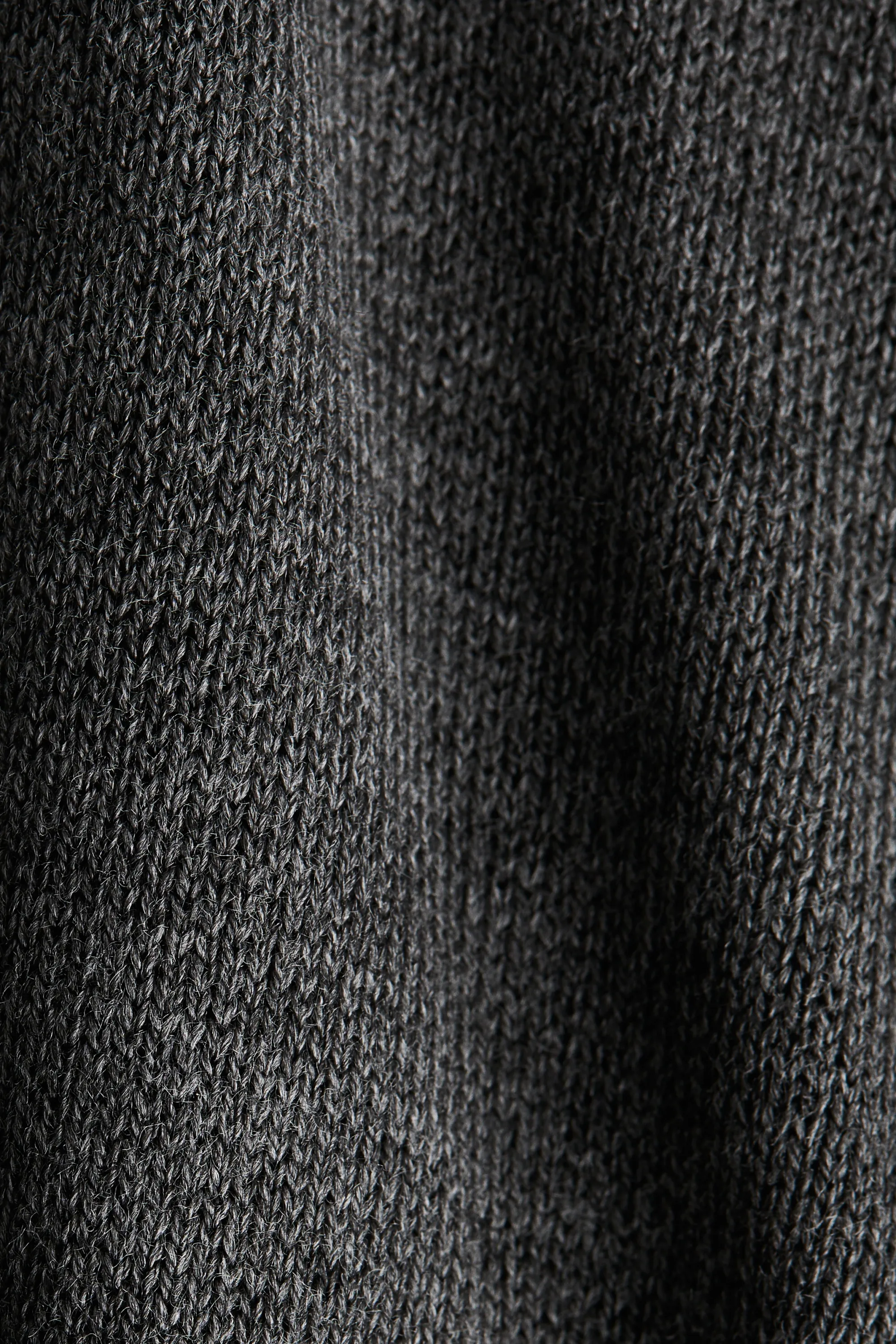 Top en maille fine - Gris foncé