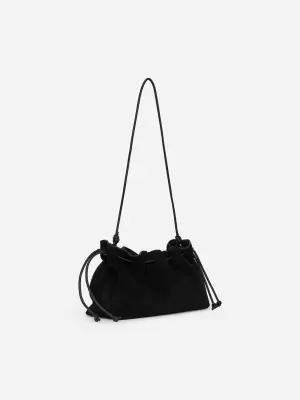 Pochette en cuir suédé - Noir — photo 1