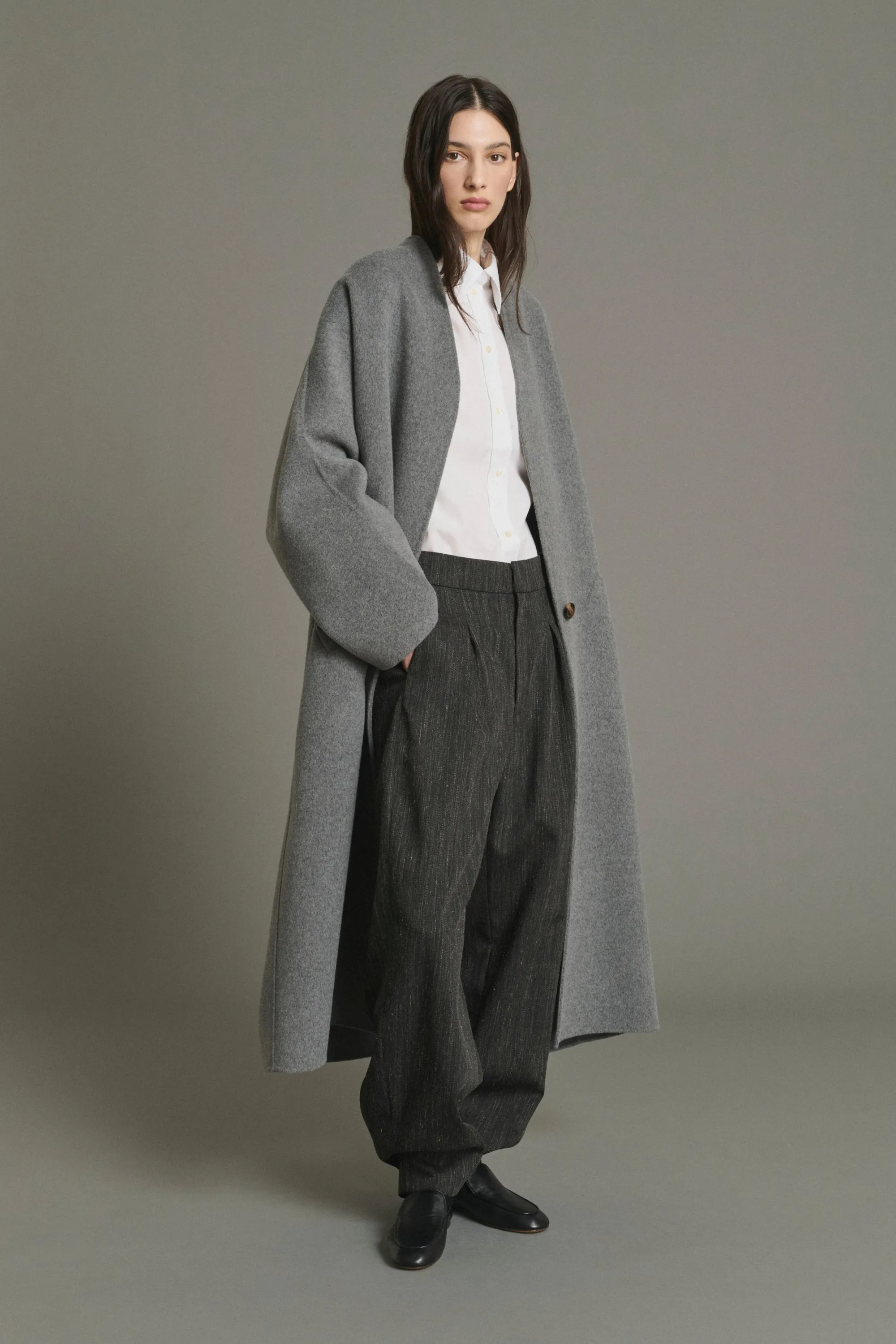 MANTEAU HARROW GRIS CLAIR