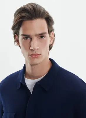 Surchemise en laine mérinos — photo 3