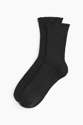 Lot de 5 paires de chaussettes - Gris chiné/crème — photo 1