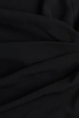Robe asymétrique en jersey romanite - Noir — photo 4