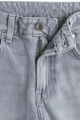 Feather Soft Wide Regular Jeans - Gris denim clair — photo 1