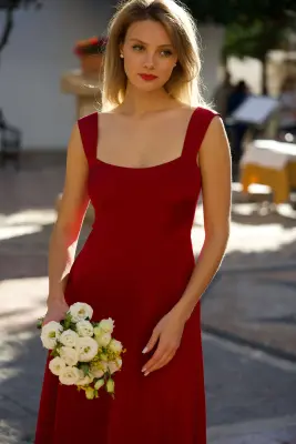 Freya Silk Dress - Bordeaux