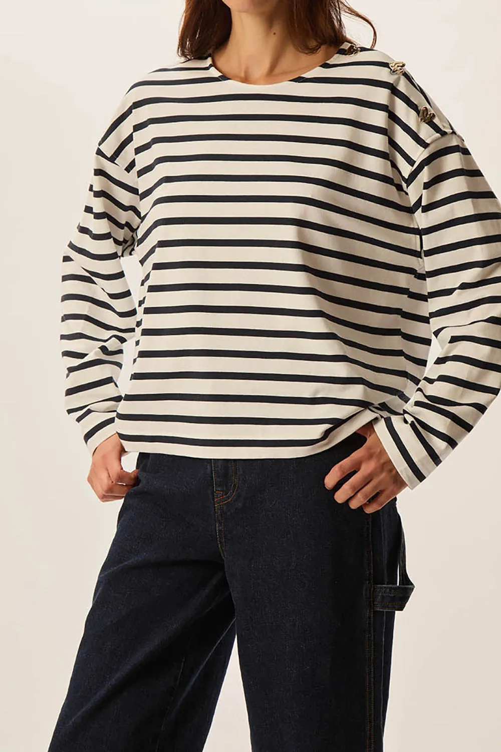 Marinière Filoute Ecru/Marine - 25 ans