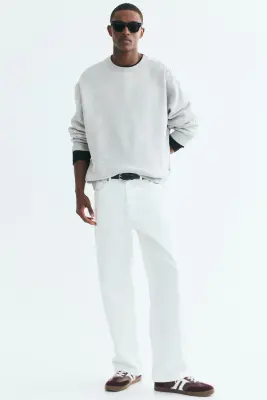 Sweat Loose Fit - Gris chiné — photo 1