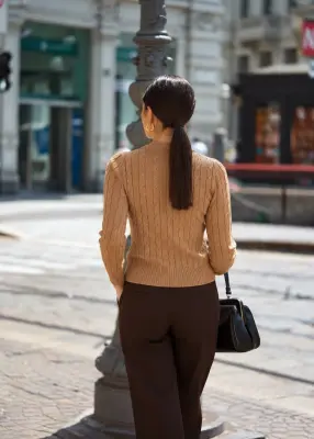 Christina Wool Sweater - Beige — photo 2