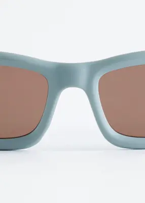Lunettes de soleil ovales - Turquoise — photo 1