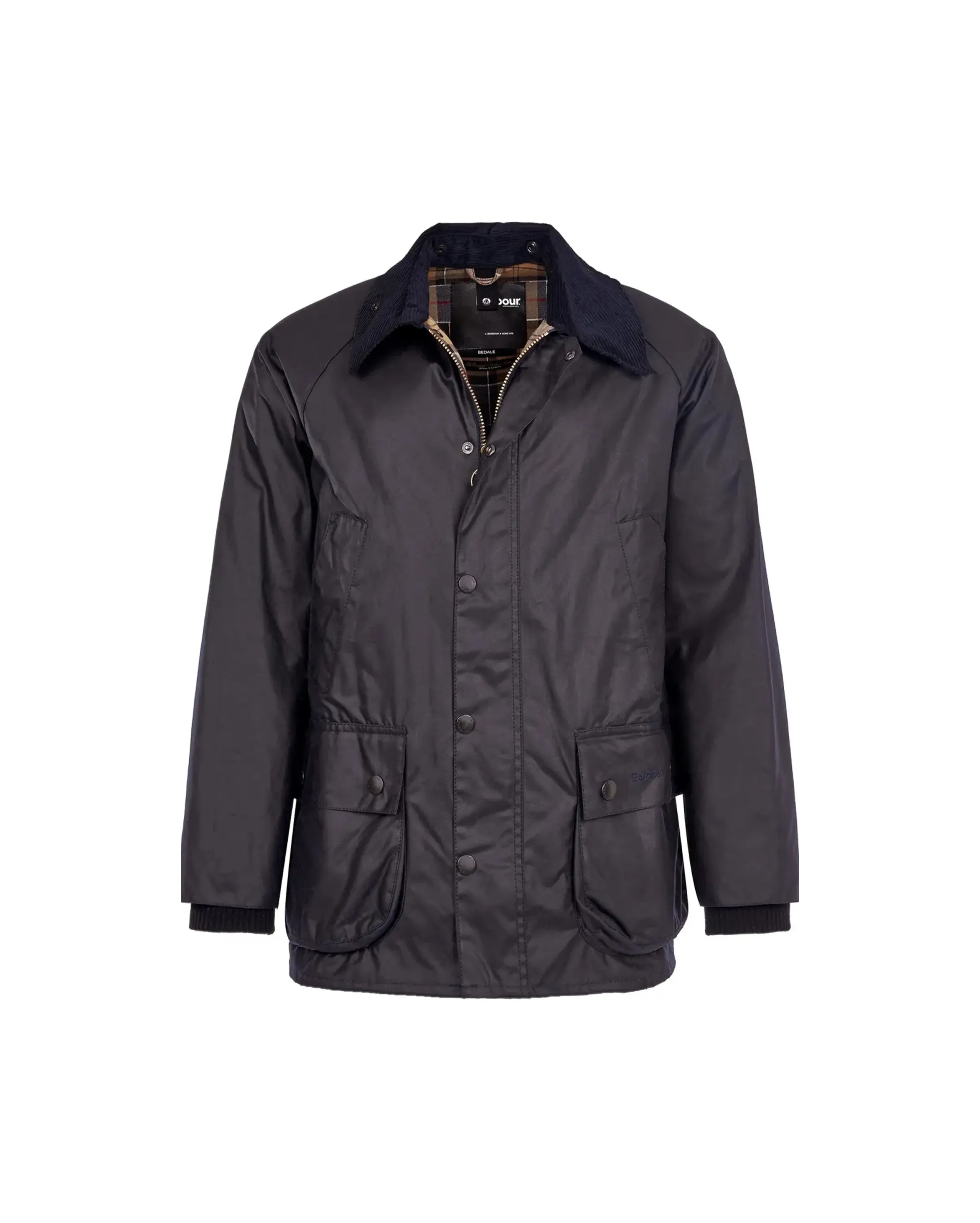 Short Bedale Wax Jacket Navy