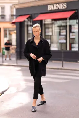 Francine Short Coat - Black — photo 2