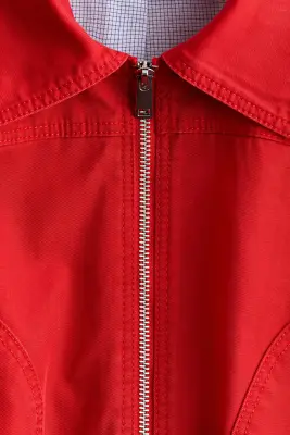 Veste en twill de coton - Rouge — photo 5