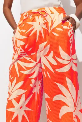 Pantalon large imprimé fluo — photo 5