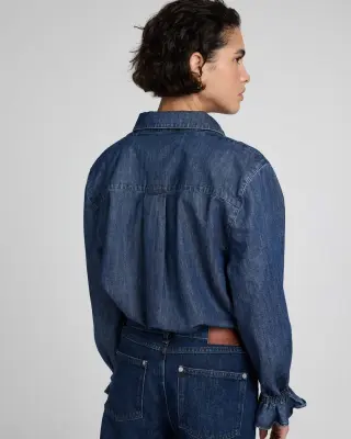 Chemise Léana bleu medium — photo 4
