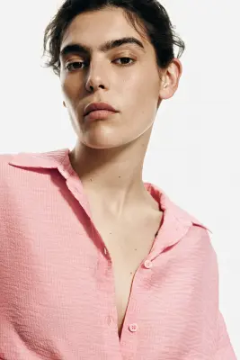 Chemise oversize - Rose — photo 3