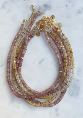 Nouveau ! UCCIANI Collier Lau Quartz Fraise — photo 4