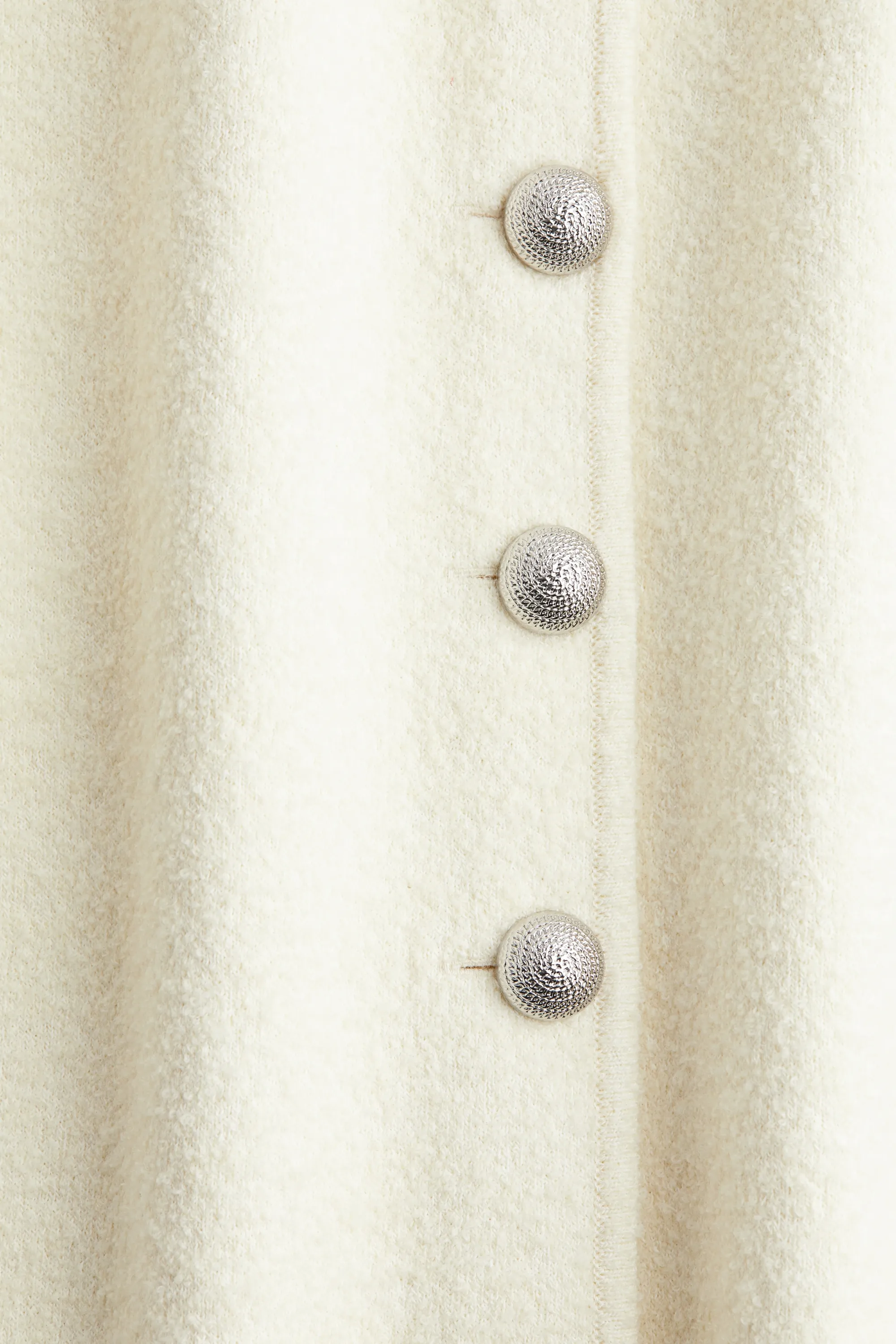 Gilet sans manches en maille de laine mélangée - Crème