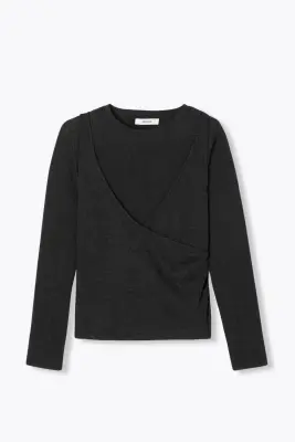 T-shirt effet cache-coeur