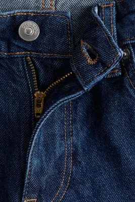 Baggy Wide Low Jeans - Bleu denim foncé — photo 2