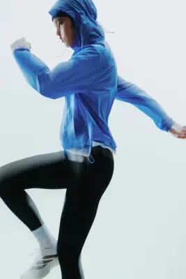 Veste de running déperlante - Bleu ciel — photo 5