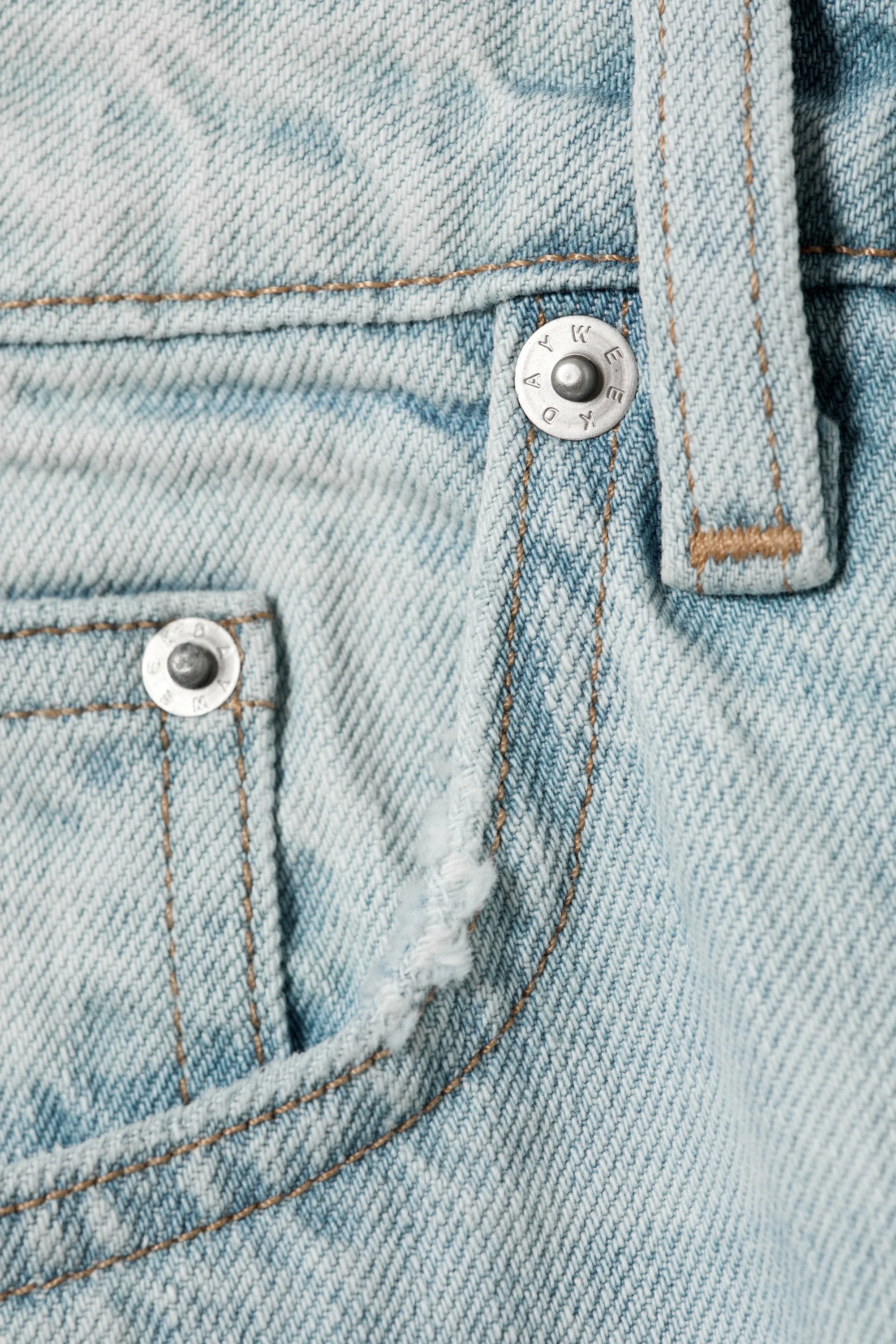 Jean droit ample taille basse Missy - Ghost Blue - Bleu clair
