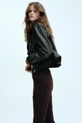 Pantalon évasé - Marron foncé — photo 3
