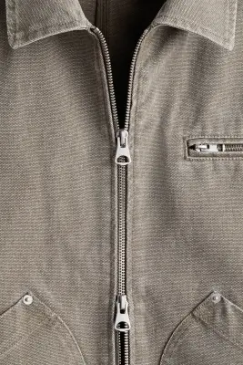 Veste workwear en toile - Vert ancien — photo 2