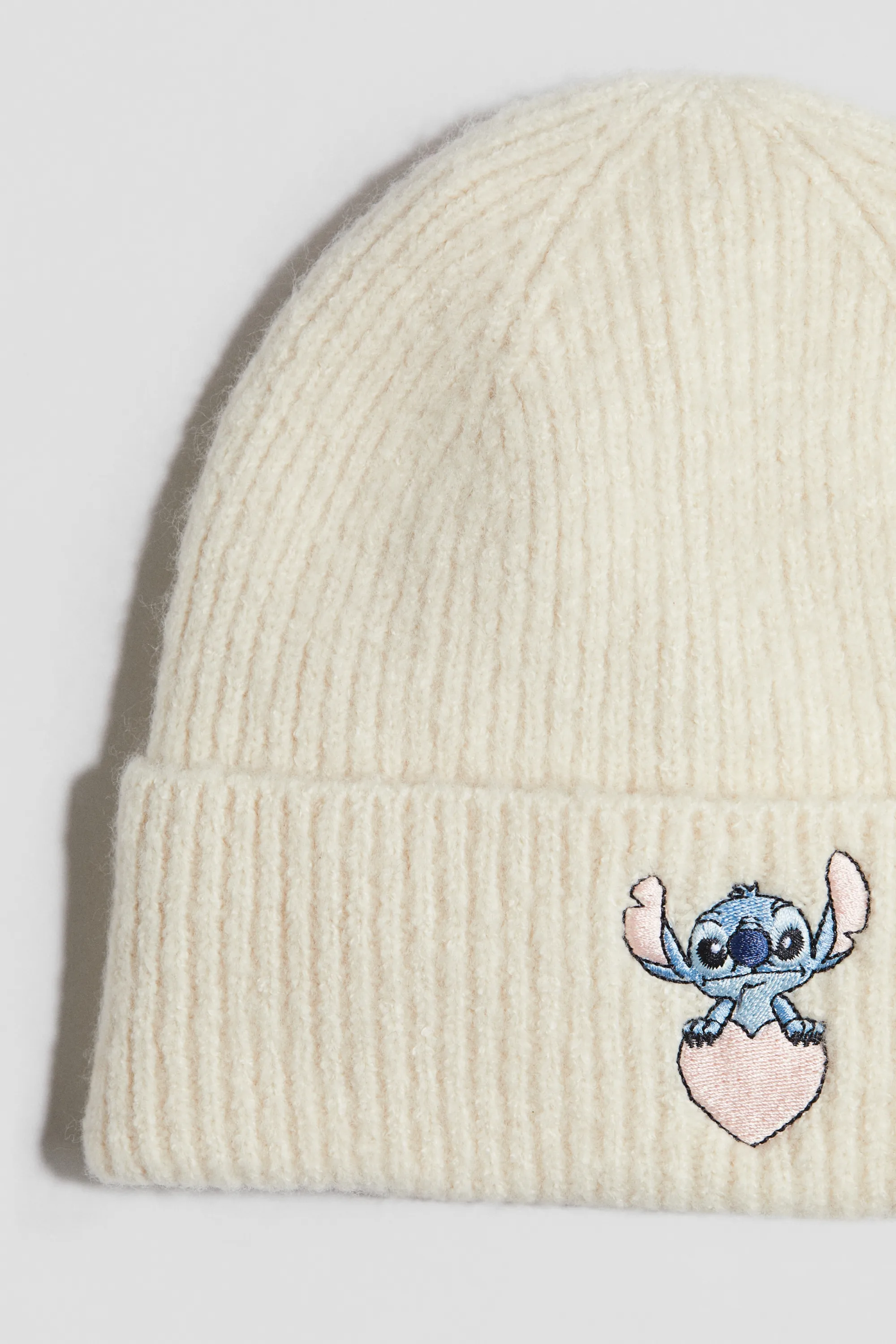 Bonnet avec application - Crème/Lilo et Stitch