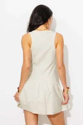 Robe boule courte et unie — photo 4