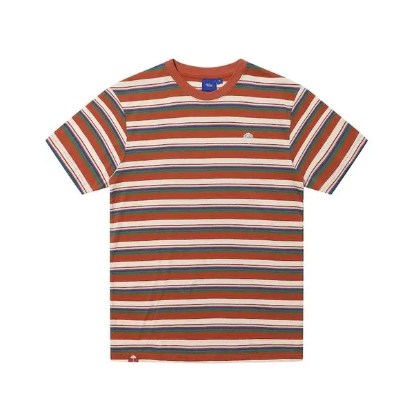 T-shirt Helas Classic stripe tee – Brown