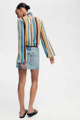Minijupe - Bleu denim — photo 3